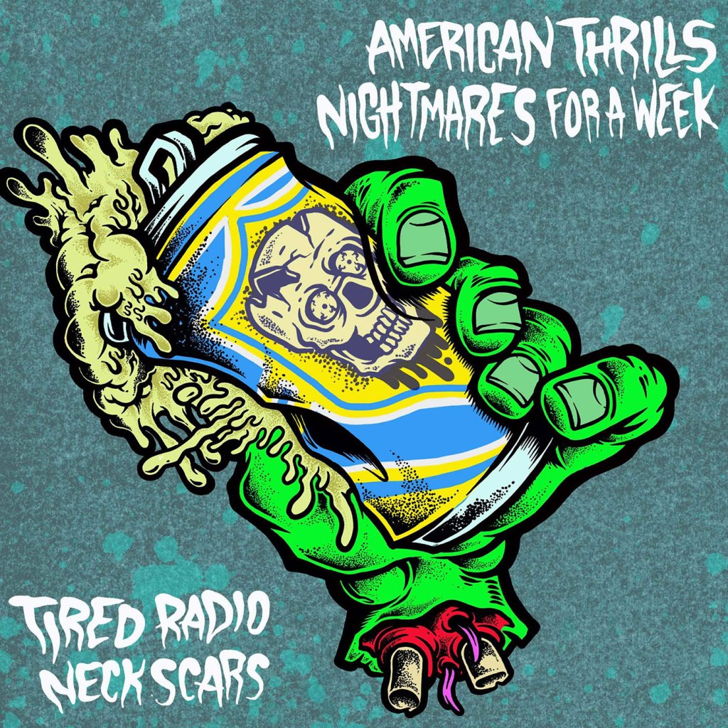 Tired Radio / Neckscars / American Thrills / Nightmare For A Week – Split 7″ (Engineer Records / Sell The Heart Records)